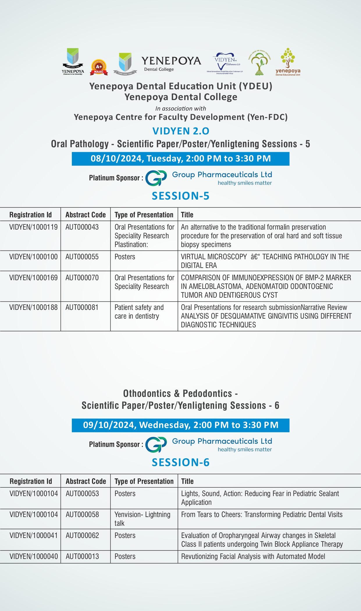 Schedule Page 3